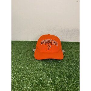 Vintage Virginia Tech Hokies hat cap snap back orange football Y2K mens NCAA